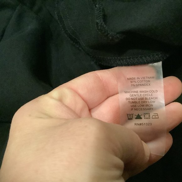 Vince Camuto Black Ponte Split Hem Cropped Pant Size Large - Picture 8 of 14